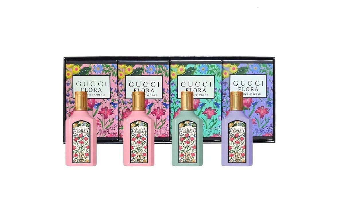 GUCCI FLORAGORGEOUSGARDENIA3点セット Amazon.com: Gucci Flora Gorgeous Gardenia 3 Piece Gift Set Eau de