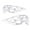 White, variant on jiaping Flame Decals Stickers 34 . 2x12 . 8cm Gas Tank Motorcycle Custom Black