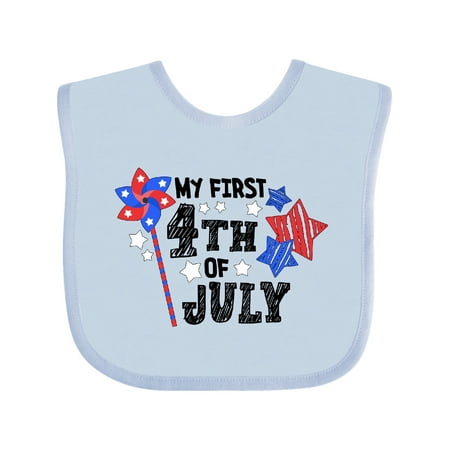 

Inktastic My First Fourth of July Stars and Pinwheel Gift Baby Boy or Baby Girl Bib