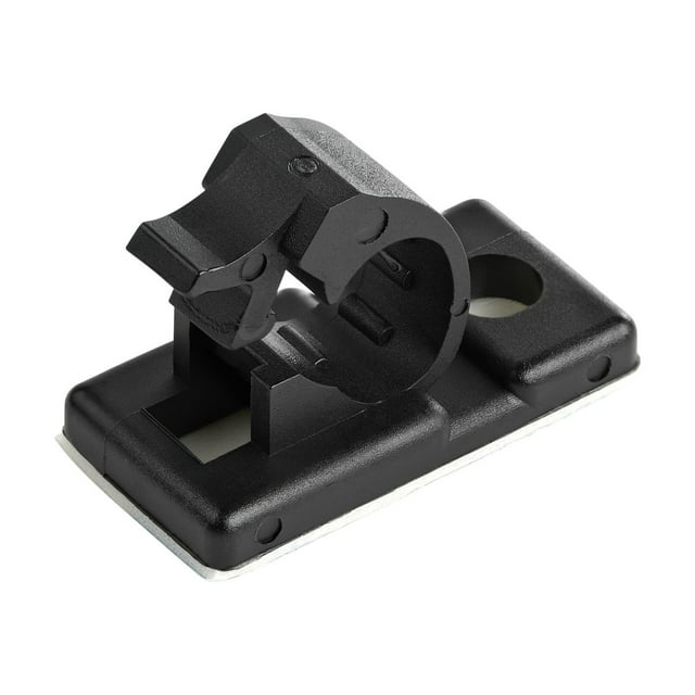 StarTech.com 100 Adhesive Cable Management Clips Black, Network/Ethernet/Office Desk/Computer Cord Organizer, Sticky Cable/Wire Holders, Nylon Self Adhesive Clamp UL/94V-2 Fire Rated - Nylon 66 Plastic - TAA (CBMCC1) - Cable clips - black - TAA Compliant (pack of 100)