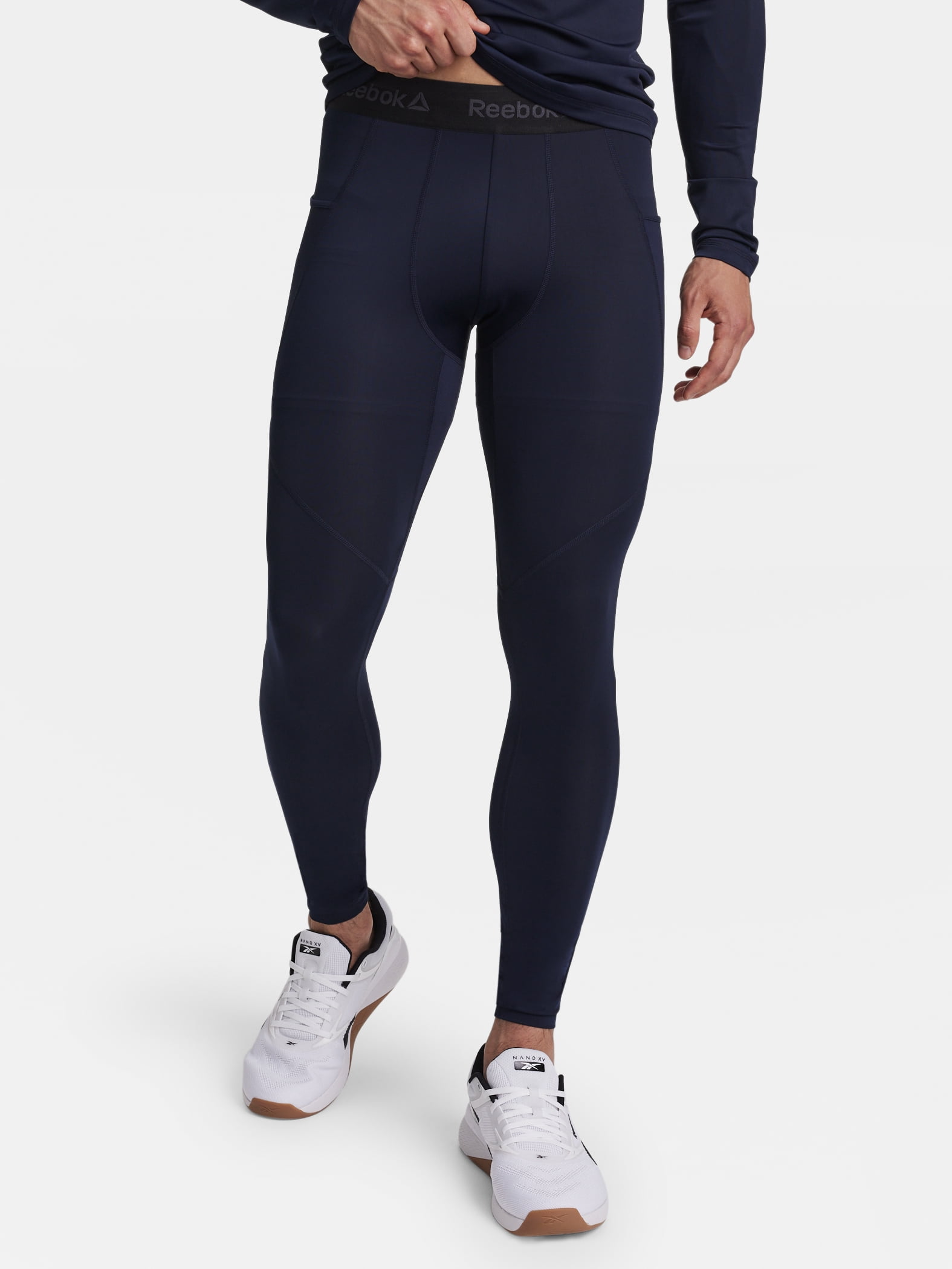 Reebok Men's and Big Men's Kinetic Compression Leggings, Sizes XS-5XL
