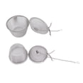 thumbnail image 3 of 2 coladores de té de acero inoxidable con forma de bola de té de malla con cadena de gancho larga para especias, sopa, té, hierbas, diámetro: 8,5 cm/3,3 pulgadas + 11 cm/4,3 pulgadas, 3 of 14