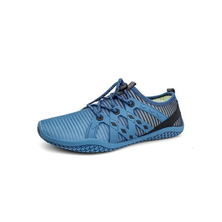 

Woobling Unisex Aqua Socks Quick Dry Beach Shoe Athletic Water Shoes Breathable Barefoot Outdoor Summer Datk Blue 9