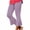 a01Purple, variant on Yyeselk Women High Waisted Capri Flare Pants Slim Fit Solid Color Fashion Pleated Bell Bottoms Lightweight Stretch Yoga Leggings Brown XL