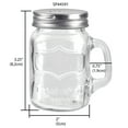 thumbnail image 3 of Home Basics 2 Piece Salt and Pepper Mason Jar Set, 3 of 6