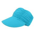 thumbnail image 2 of Only Moment Green Large Visor Hat Beach Hats for Women Nylon Adjustable Empty Top Baseball Cap Cotton Ball Caps for Women and Men One Size, 2 of 7