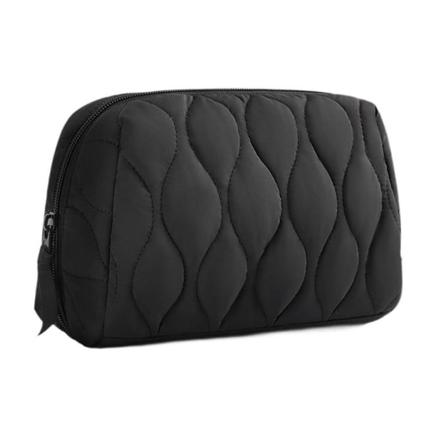 Organizador de electrónica, bolsa de viaje, bolsa pequeña para maquillaje, organizador de cosméticos y maquillaje. Negro