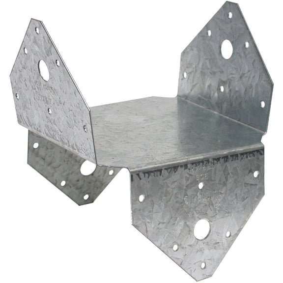 Simpson Strong-Tie Post Cap Base Zmax - 6x6 Post Base Bracket - 4-3/8 In, 18 Ga