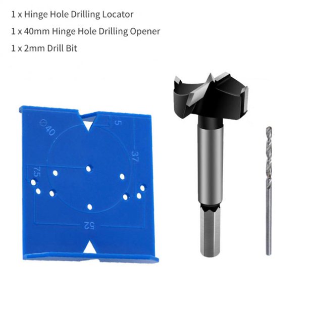 Hinge Hole Jig 35/40mm ABS Hinge Boring Drill Guide Template Jig Furniture Door Cabinets Hinges Hole Locator For Woodworking heqiyong LED