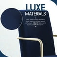 thumbnail image 5 of Elle Decor Giselle Gold Desk Chair Navy Blue Velvet, 5 of 9