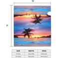 thumbnail image 5 of Sunrise Tropical Palm Tree Mailbox Cover Mailbox Wraps, Waterproof Mailbox Covers Magnetic Post Box Cover Large Size 25.5"(L) x 21"(W) Garden Yard Outside Farmhouse Home Decor, 5 of 6