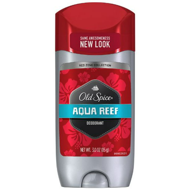 Old Spice Red Zone Collection Aqua Reef Scent Men's Deodorant 3 Oz ...