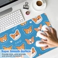 thumbnail image 4 of Long Mouse Pads for Desk,Cartoon Corgi Desk Mats on Top Of Desks, Desk Mouse Pad Extra Large with 3mm Non-Slip Base and Stitched Edge for Gaming,Office,Work,Home 35.4"x15.7", 4 of 6