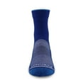 thumbnail image 5 of USA Made - Trail Running Mini Crew Socks - Merino Wool Full Cushion Sock - Moisture Wicking Running Sock - Blue - Medium, 5 of 5