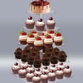thumbnail image 4 of Cateissary Torre de árbol de postre no tóxica y ecológica para cumpleaños, barra de dulces, soporte Premium para magdalenas Kits de decoración para fiestas, 4 of 6