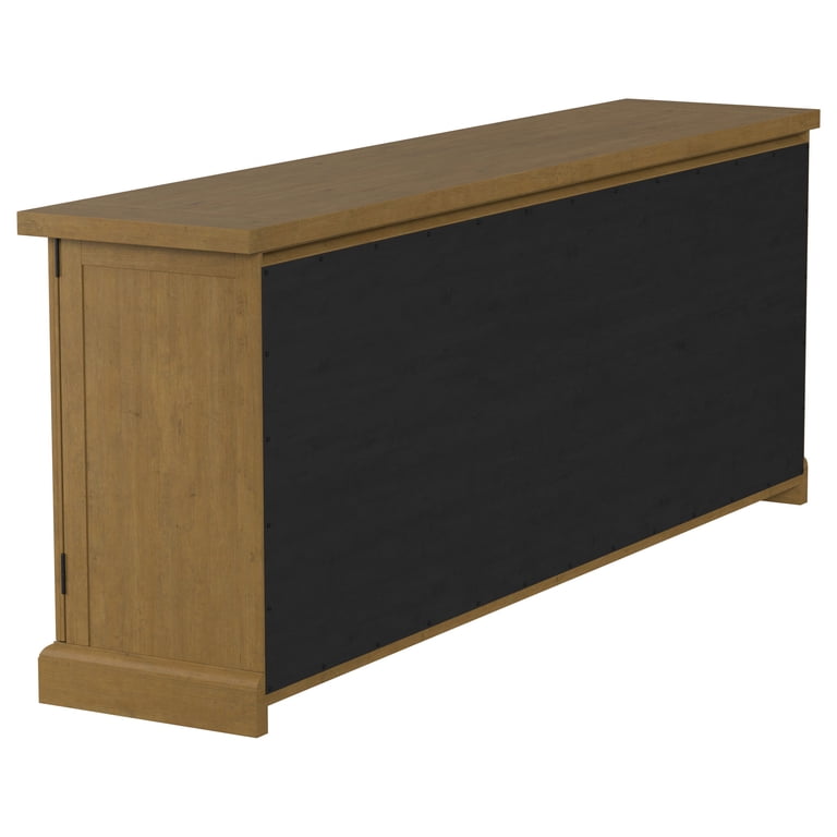 Florence Antique 4-Door Sideboard with Cabinet Storage and Drawers