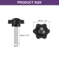 thumbnail image 2 of Uxcell Star Knobs, M10x40mm Plastic Hex Shaped Clamping Handle Screw Knobs, Hand Tightening Star Screw Knob, 2 of 6