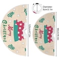 thumbnail image 3 of Coolnut 35.4" Christmas Cute Bear Christmas Tree Skirt, Soft Christmas Tree Mat Merry Xmas Tree Skirt Ornaments for Indoor Outdoor Farmhouse Holiday Party Decoration, 3 of 6