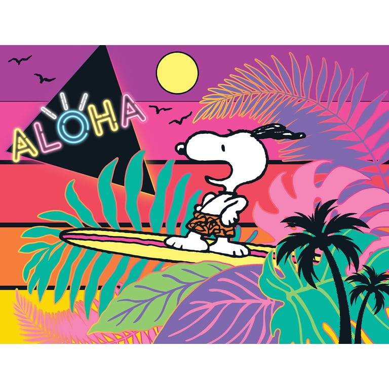 Aloha! Hawaii SNOOPYキャンバスアート Cra-Z-Art Peanuts 100-Piece Aloha Jigsaw Puzzle - Walmart.com