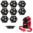 thumbnail image 1 of Juego de 8 deslizadores de muebles Caster Wheels para cocina, color negro, 1 of 4