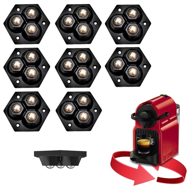 Juego de 8 deslizadores de muebles Caster Wheels para cocina, color negro
