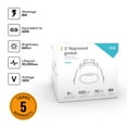 thumbnail image 2 of Dals Lighting Rgm2-Cc Facet 2" Integrated Led Open Canless Recessed Light - Black, 2 of 5