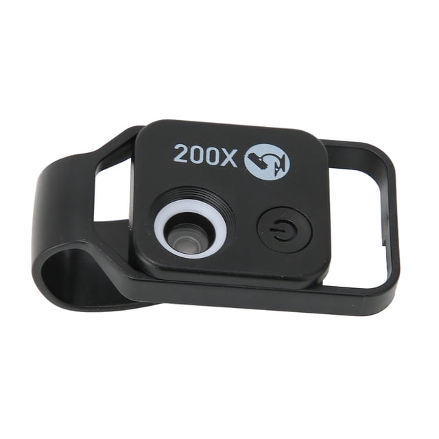 Lente De Cámara 200X, Microscopio LED Para Teléfono Móvil 2 Engranajes De Brillo Para Fotografía Al Aire Libre