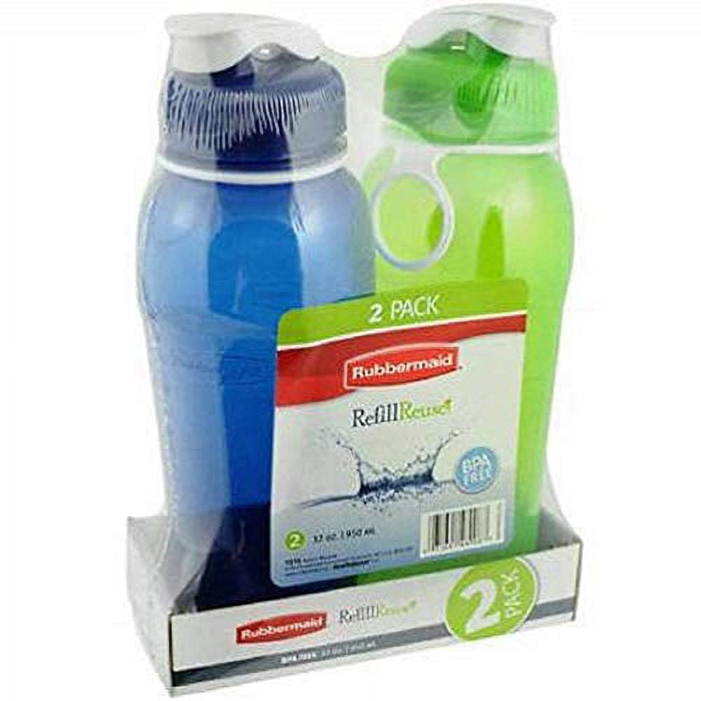 Rubbermaid Essentials 32oz Blue Plastic Water Bottle with Chug and