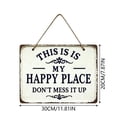 thumbnail image 2 of Custom Welcome Door Hanger Sign With Heart Design Wooden Plaque For Home Front Entrance Decoration Hook, 2 of 5