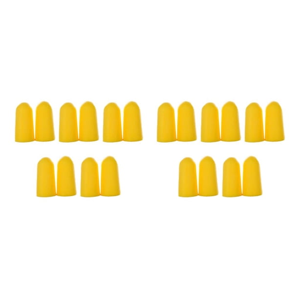 Guardurnaity Paquete de 10 tapones para los oídos reutilizables para la prevención del ruido, accesorios para los oídos con sonido para siesta en la amarillo 2piezas Guardurnaity CBP437465