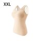 thumbnail image 5 of Jumpingount Ropa interior térmica acolchada de invierno para mujer, Top transpirable de mantenimiento del calor, chaleco informal de poliéster, Ropa interior Color de piel XXL, 5 of 6