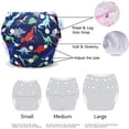 thumbnail image 5 of ONLYSHE 2 Pack Baby Toddler Swim Pant Snap One Size Adjustable Reusable Unisex Baby Swim Diaper 8-36lbs, 5 of 10