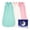 Pink&green&cream, variant on 3 Pack-Lightweight Summer Baby Sleep Sack 12-18 Months 100% Cotton Breathable Sleeping Bag 2-Way Zipper Wearable Blanket Toddler Sleep Sack 0.5 Tog