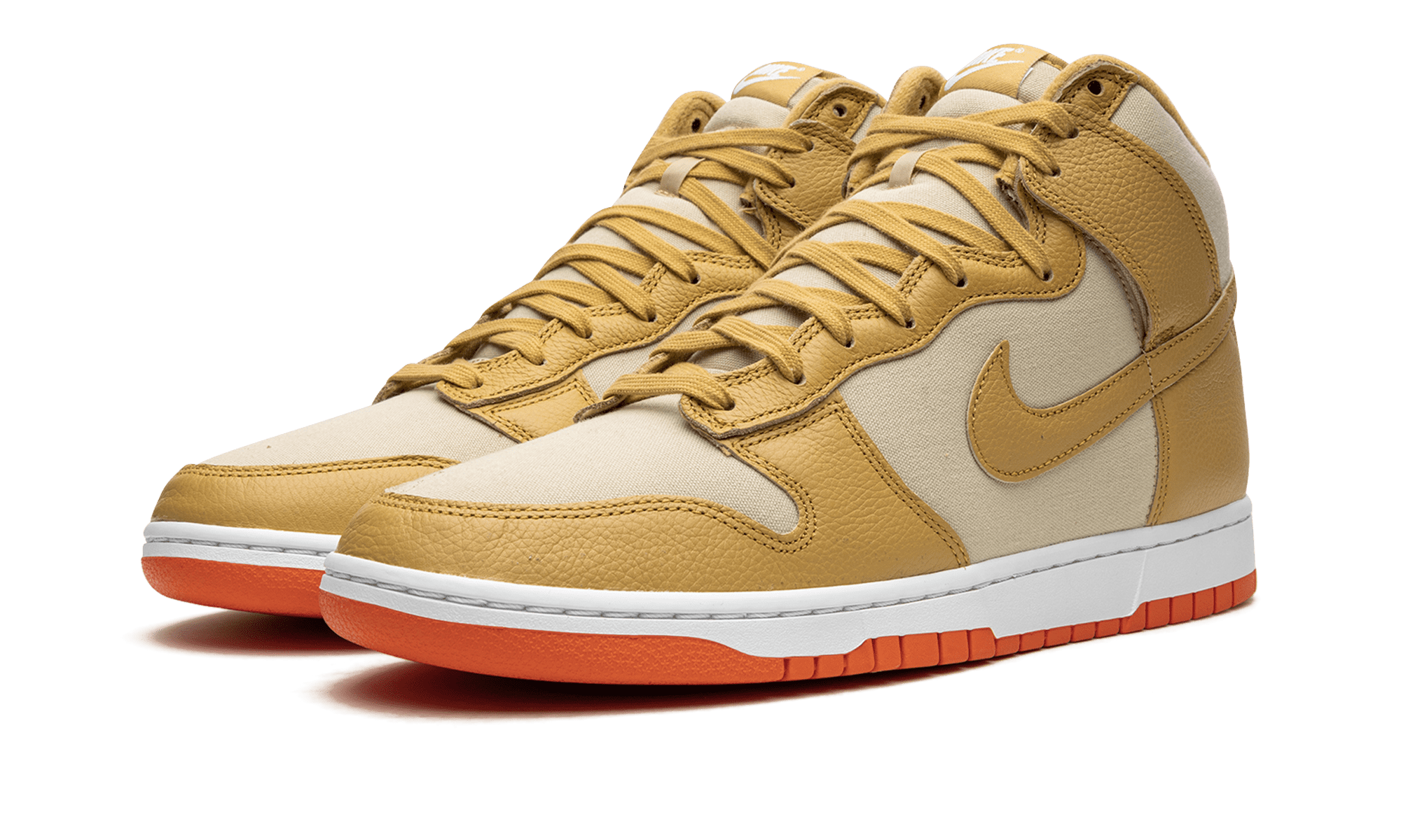 NIKE MENS Dunk High "Gold Canvas" DV7215 700 from Stadium Goods
