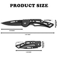 thumbnail image 3 of GEREMF-6 Pack Pocket Knife Set, Folding Knife with Keychain, Stainless Steel Small Sharp EDC Pocket Knives, Compact Mini Carabiner Knife for Everyday Carry, Outdoor Camping Hiking, 3 of 4