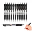 thumbnail image 1 of Pluma Lapicero Boligrafo Retractil Gel Tinta Negra 0.5mm 12p, 1 of 8