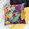 thumbnail image 2 of Creowell  Colorful Leaves，Printed Throw Pillow Cushion Covers Used for Sofa, Bed, Farmhouse, Chair, Dining, Patio, Outdoor, car ，Multicolour, 2 of 5