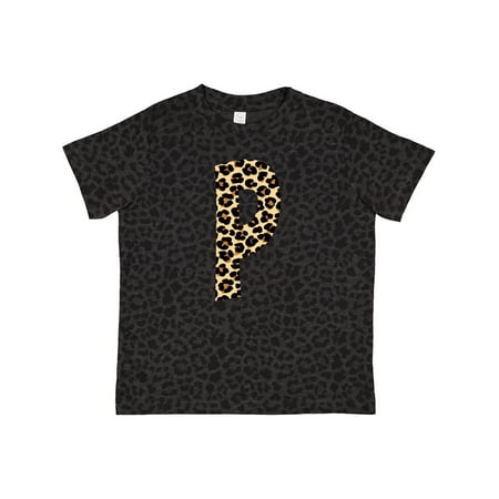 

Inktastic Leopard Print Letter P Gift Toddler Boy or Toddler Girl T-Shirt