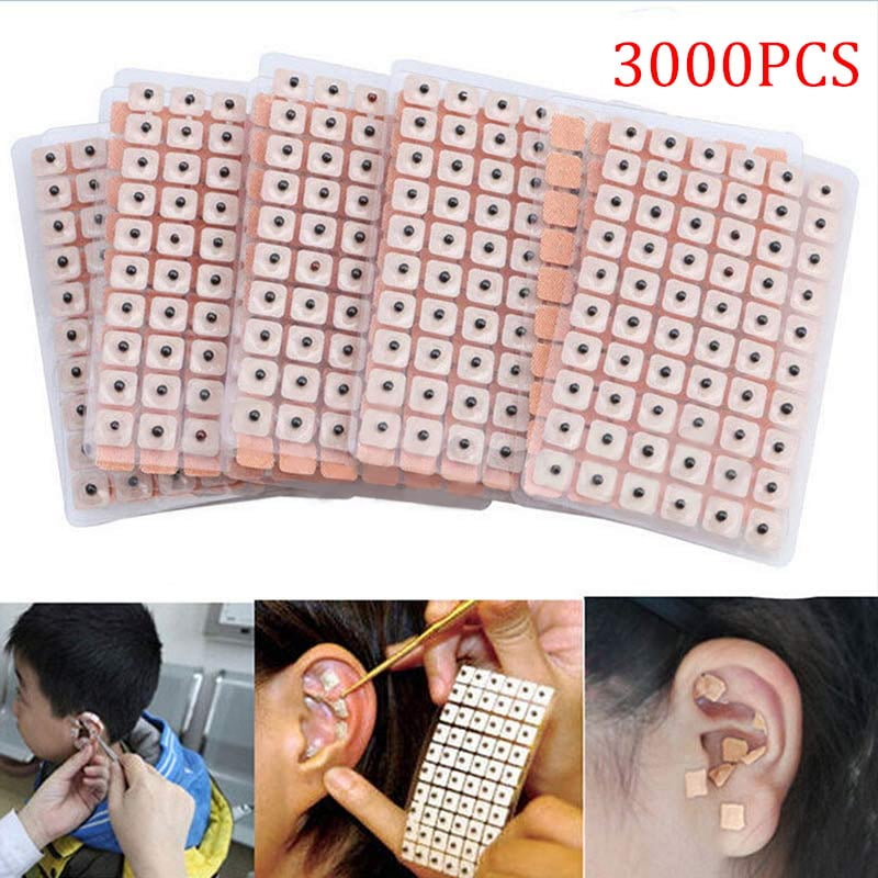 3000Pcs Acupuncture Needle Ear Seeds Massage Paste Ears Stickers