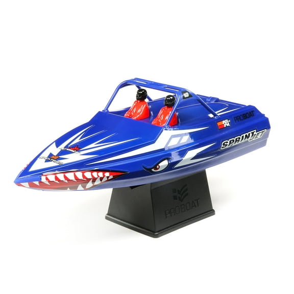 Pro Boat Sprintjet 9" Self-Righting Deep-V Jet Boat Brushed RTR Ready to Run Blue PRB08045T2 Boats RTR Electric
