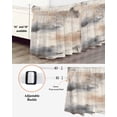 thumbnail image 3 of Gray Brown Oil Painting Bed Skirt King Size 18" Drop Abstract Art Watercolor Ruffled Wrap Around Bed Skirts Adjustable Elastic Bedskirt Dust Ruffle for King Size Bed, 3 of 7