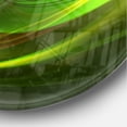 thumbnail image 3 of Designart 'Abstract Green Yellow in Black ' Modern wall clock, 3 of 6