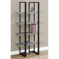 thumbnail image 2 of Bowery Hill Bookshelf Bookcase Etagere 4 Tier Office Bedroom Metal Brown Black, 2 of 3