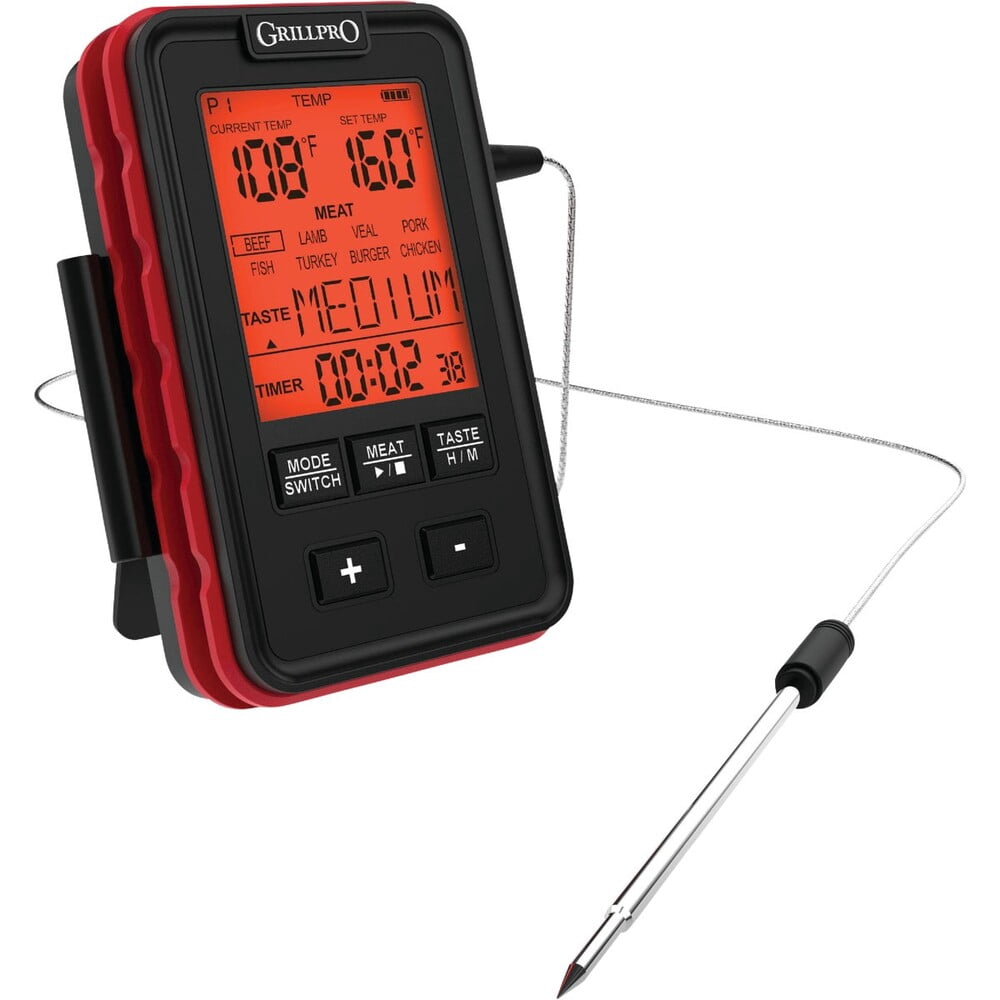 Onward Manufacturing Company GrillPro Leave-In Probe Side Table Thermometer 13925 — Residential Use, Standard Application