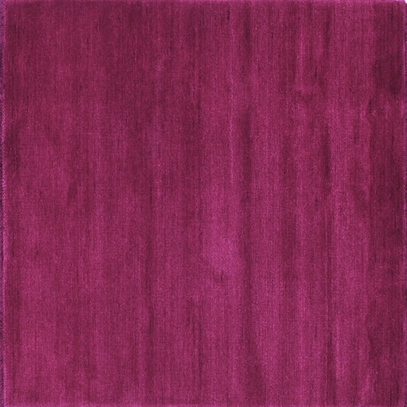 Ahgly Company Indoor Square Abstract Purple Contemporary Area Rugs, 6' Square