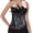 Black, variant on Corset Zip up Women Role Playing Peacock Bustier Black XL