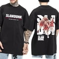 thumbnail image 1 of Camiseta de Anime Slam Dunk para hombre, Sakuragi Hanamichi kaade Rukawa, 100% algodón, camisetas de gran tamaño, camisetas informales de Manga corta, 1 of 4