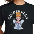 thumbnail image 3 of Disney Princess - Cinderella Kiss - Juniors Cropped Cotton Blend T-Shirt, 3 of 5