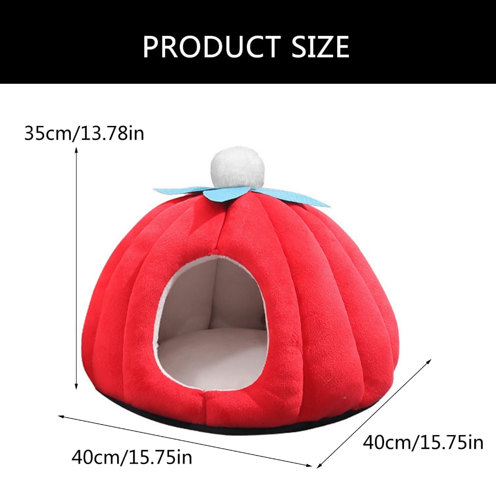 AOOOWER Charm Pumpkins Cats Nest Winter Warmth Cats House Indoor Outdoor Pet Homes
