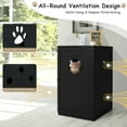 thumbnail image 6 of 2-tier Litter Hidden Cat House With Anti-toppling Device-Black，Warm Feral Cat Shelte for Outdoor/Indoor Cats, Warm Feral Cat Shelte, Cat Furniture, 6 of 8